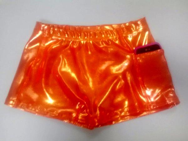 Orange Mystique Metallic Cheer Briefs