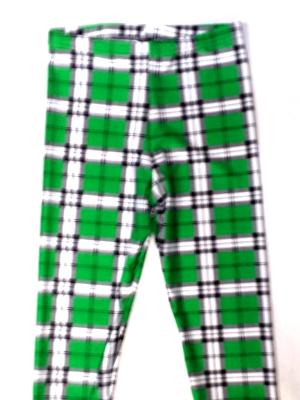 Green Plaid Capri