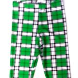 Green Plaid Capri