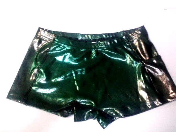 Hunter Green Metallic Mystique Cheer Boy Cut Briefs