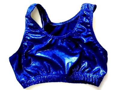 Royal Blue Shatter Glass Sports Bra