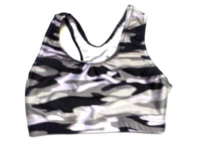 Grey Camo Sports Bra