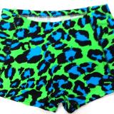 Turquoise and Lime Leopard Spankies