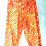 Orange and Gold Zebra Capris - OUT OF STOCK