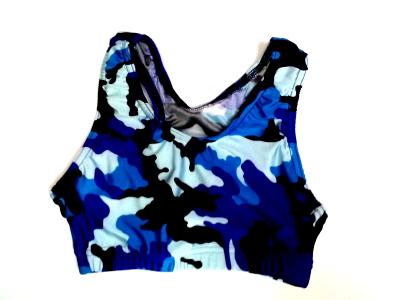 iCupid Blue Black Camo Sports Bra