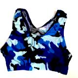 iCupid Blue Black Camo Sports Bra