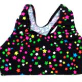 Multi Stars Black Sports Bra - OUT OF STOCK