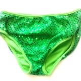 Classic Sequin Cheer Briefs Kelly Green Spankies