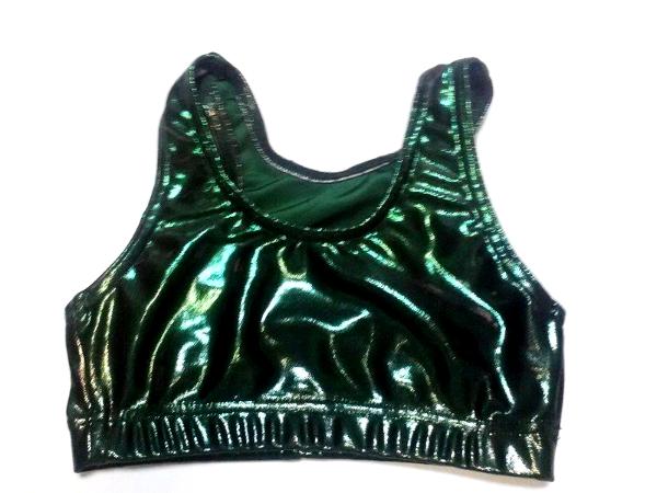 Metallic Mystique Hunter Green Sports Bra Hunter Green