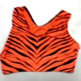 Orange Zebra Sports Bra