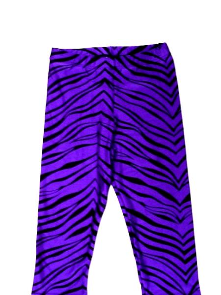 Purple Zebra Capris
