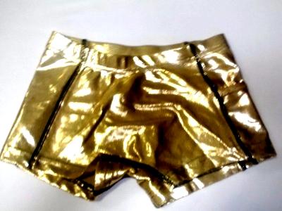 Gold Metallic Mystique Cheer Boy Cut Briefs