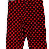 Red Dots on Black Capris