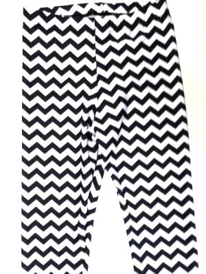 Black White Chevron Capris