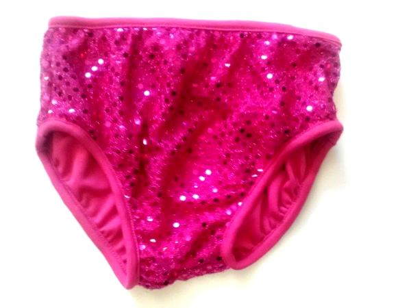 Classic Sequin Briefs Hot Pink