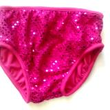 Classic Sequin Briefs Hot Pink