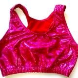 Shatter Glass Hot Pink Sports Bra