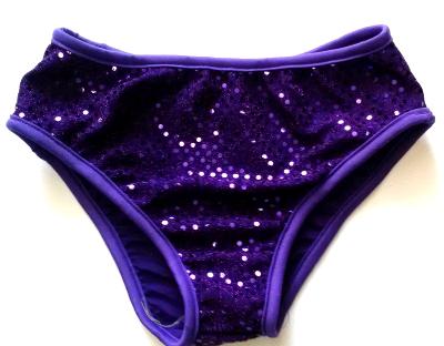Classic Sequin Briefs Purple Spankies
