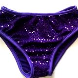 Classic Sequin Briefs Purple Spankies