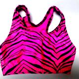 Sports Bra Hot Pink Zebra - LIMITED SELECTION