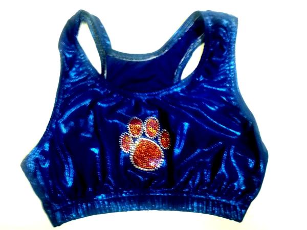 Paw Sports Bra (You choose fabric colors and paw colors!)