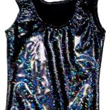 Black Shatterglass Gymnastics and Dance Leotard