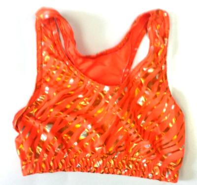 Icupid Orange and Gold Zebra Sports Bra - OUT OF STOCK