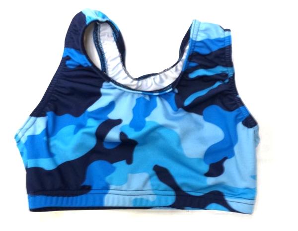 Blue Blue Camo Sports Bra