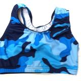 Blue Blue Camo Sports Bra