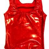 Red Shatterglass Gymnastics and Dance Leotard