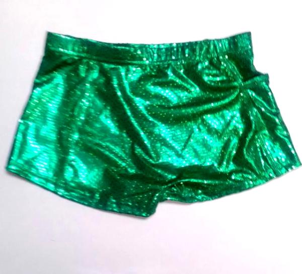 ULTIMATE SPARKLE Kelly Green Metallic Mystique & Sequins Briefs