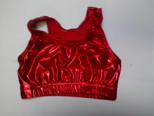 Sports Bra Red  Mystique Metallic