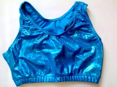 Shattered Glass Turquoise Sports Bra