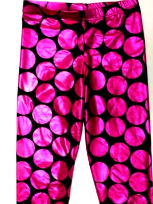 Fuchsia Big Dots Capris