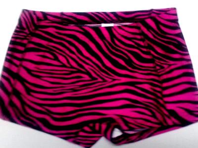 Icupid Cheer Shorts Fuchsia Zebra - LIMITED AVAILABILITY