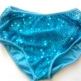 Classic Sequin Briefs Aqua