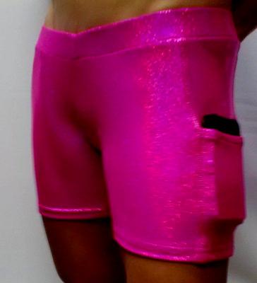 Power Shorts Hot Pink Sparkle Briefs