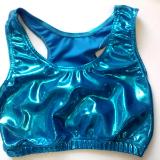 Metallic Mystique Turquoise Sports Bra