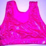 Sports Bra ULTIMATE SPARKLE Hot Pink Metallic Mystique & Sequins