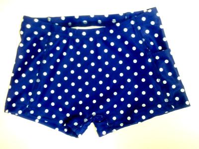 iCupid Shorts White On Royal Blue Crazy Dots 