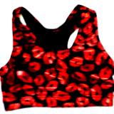 Red Lips Sports Bra