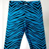 Turquoise Zebra Capris