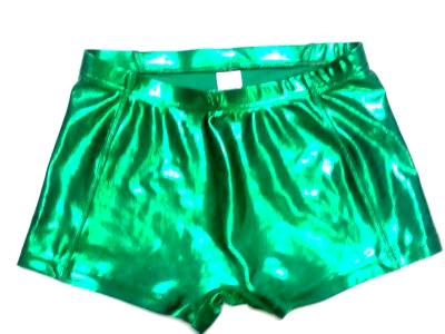 Metallic Mystique Kelly Green Cheer Boy Cut Brief