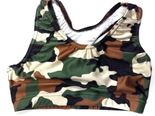 Dark Camo Sports Bra