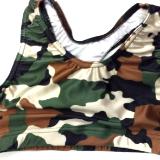 Dark Camo Sports Bra