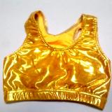 Metallic Mystique Bright Gold Sports Bra 