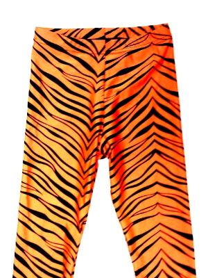 Orange Zebra Capris