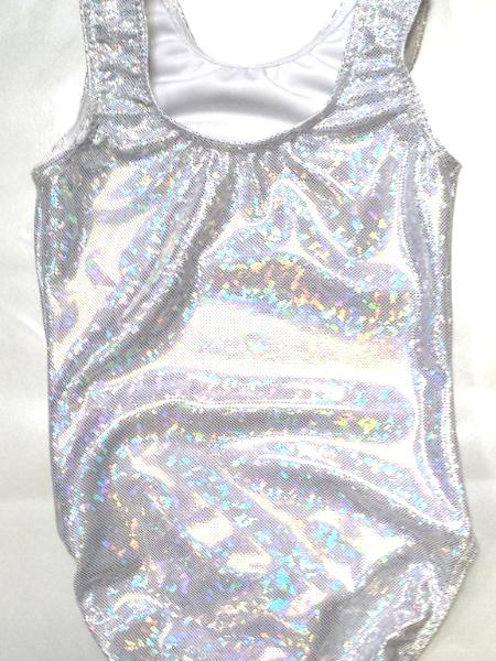 Silver Shatterglass Gymnastics and Dance Leotard