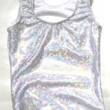 Silver Shatterglass Gymnastics and Dance Leotard