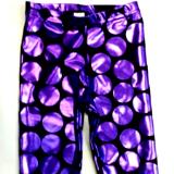 Purple Big Dot Capris - OUT OF STOCK